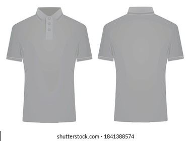 Grey man t shirt. vector illustration