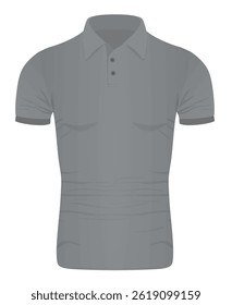 Grey man t shirt. vector illustration