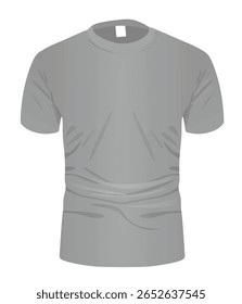Cinza homem t camisa. ilustração vetorial	