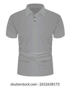 Grey man t shirt. vector illustration	