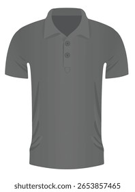 Grey man t shirt. vector illustration	