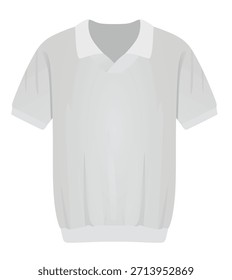Camiseta de hombre gris. Ilustración vectorial