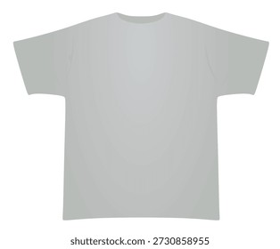 Camiseta de hombre gris. Ilustración vectorial