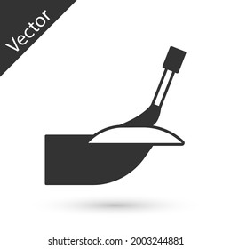 Grey Manicure icon isolated on white background.  Vector