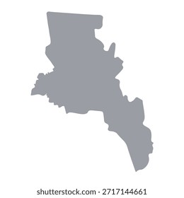 Mapa cinza de Catamarca isolado no fundo branco. Ilustração vetorial