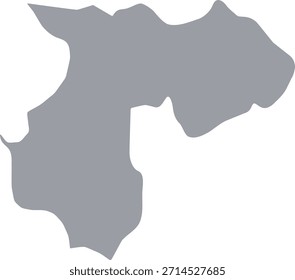 Grey map of Durrës isolated on white background. Vector illustration