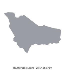 Grey map of Escaldes–Engordany isolated on white background. Vector illustration