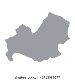  Grey map of Molise isolated on white background. Vector illustration