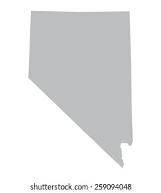 grey map of Nevada