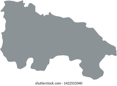 Grey Map of the Spanish Autonomous Community of La Rioja