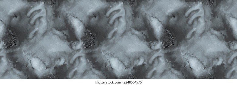 Fondo De Mármol Gris. Pared de salpicaduras de color de agua negra. Textura de flúor negro. Pintura de mosaico gris. Acuarela Metal Alcohol Ink. Color de agua de gradiente negro. Textura Ligera Líquida. Pintura De Resumen Líquido.