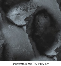 Patrón de mármol gris. Bolsa sucia de mármol con tinta de alcohol. Color de agua gradiente gris. Fondo De Mármol Gris. Flaca Fluid Elegante. Acuarela de color de agua metálica. Piedra de roca gris. Plantilla Resumen Moderna.