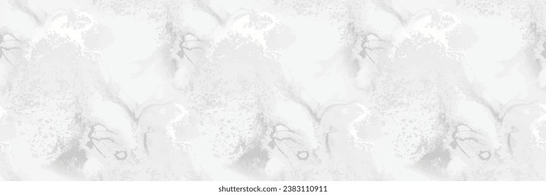 Grey Marble Pattern. Light Abstract Background. Light Marble Watercolor. White Alcohol Ink Background. White Rock Stone. Vector Abstract Painting. Grey Water Color Splash Floor. Fluid Elegant Splash.