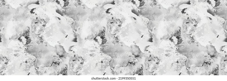 Grey Marble Pattern. Light Elegant Ceramic. White Marble Background. White Alcohol Ink Watercolor. Gray Tile Slate. Light Seamless Watercolor. Grey Water Color Splash Floor. Vector Abstract Painting.