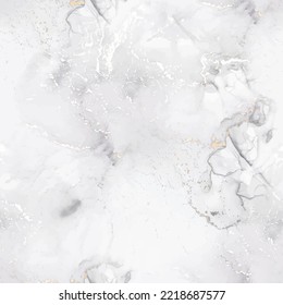 Grey Marble Pattern. Grey Water Color Marble Slate. Modern Seamless Template. White Rock Floor. White Alcohol Ink Background. Light Marble Background. Light Abstract Watercolor. Fluid Vector Grunge.