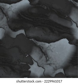 Textura de mármol gris. Piedra gris oscuro. Colores Acuáticos De Lujo. Fondo De Mármol Gris. Plantilla Resumen Moderna. Acuarela Gris Abstracta. Cerámica Fluid Elegante. Suelo de salpicaduras de tinta de alcohol de destilación.