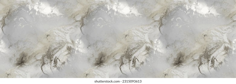 Grey Marble Texture. White Alcohol Ink Background. Modern Seamless Template. White Marble Watercolor. Light Tile Paint. Light Water Color Splash Stone. Grey Gradient Background. Light Elegant Splash.