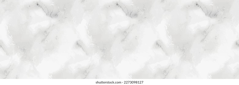 Grey Marble Texture. White Marble Background. Vector Seamless Template. Light Alcohol Ink Watercolor. White Gradient Watercolor. Light Elegant Grunge. Light Tile Paint. Grey Water Color Repeat Stone.