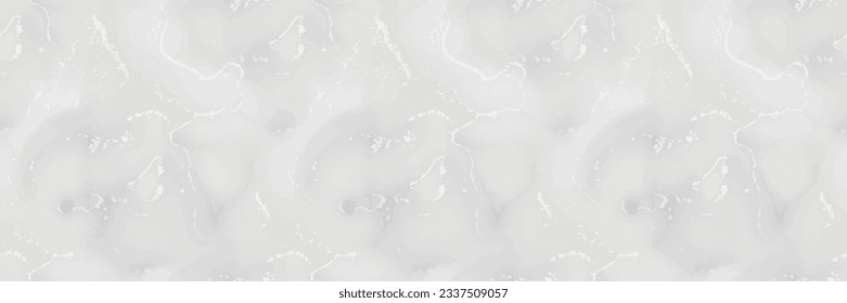 Grey Marble Texture. White Water Color Background. White Rock Floor. Fluid Vector Splash. Grey Alcohol Ink Marble Wall. Modern Seamless Painting. Light Marble Watercolor. Light Gradient Background.