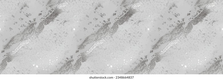 Grey Marble Texture. White Water Color Watercolor. Vector Seamless Template. Light Gradient Watercolor. Light Tile Stone. Grey Alcohol Ink Marble Slate. Light Vector Pattern. White Marble Background.