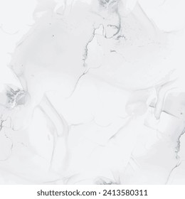 Grey Marble Wall Texture. Light Abstract Watercolor. White Marble Background. Light Tile Floor. White Water Color Watercolor. Grey Alcohol Ink Repeat. Fluid Vector Splash. Modern Seamless Template.