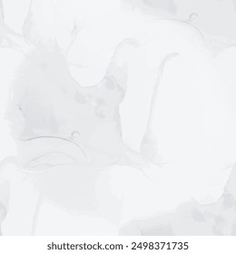 Textura de pared de mármol gris. Luz acuarela sin fisuras. Piso de Rock ligero. Acuarela de tinta de alcohol gris. Vector Plantilla sin fisuras. Salpicadura de color de agua blanca. Patrón de Vector gris. Fondo de mármol blanco.