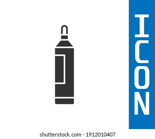 Grey Marker pen icon isolated on white background.  Vector