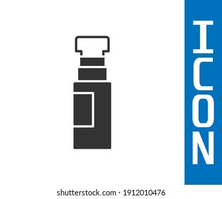 Grey Marker pen icon isolated on white background.  Vector