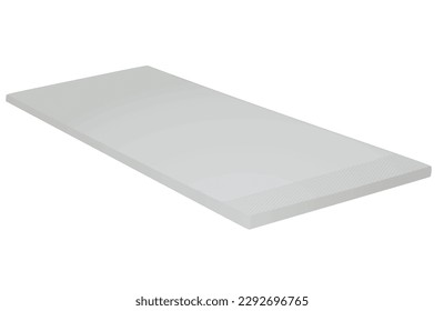 Grey mattress side. vector illustration