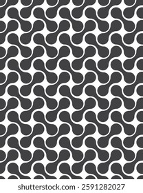 Grey meatball pattern. Geometric pattern. Abstract minimalist blob dots background. Vector Grey ornament meatball wallpaper.
