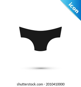 Grey Men underpants icon isolated on white background. Man underwear.  Vector