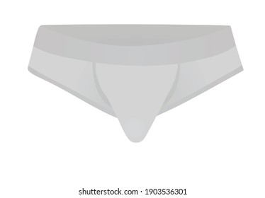 Grey men underwear. vector illustration