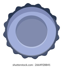 Grey metal bottle cap is keeping the carbonation inside the bottle