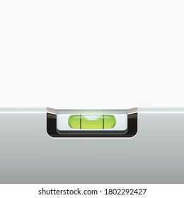 grey metal construction level tool green bubble