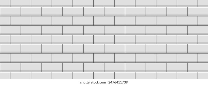 Grey metro ceramic wall tiles seamless pattern background.