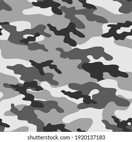 grey military camouflage vector seamless print