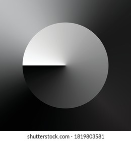 grey minimal abstract background with circle and gradient