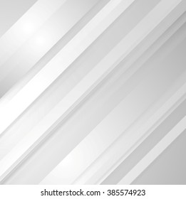 Grey minimal tech abstract background. Vector striped geometric design