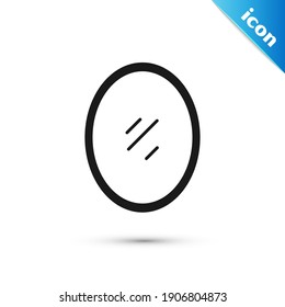 Grey Mirror icon isolated on white background.  Vector