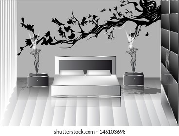 grey modern bedroom