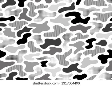 diseño gris y moderno de camuflaje sin fisuras. ilustración de fondo vectorial para diseño de la moda y la superficie
