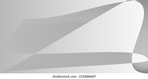 Grey Modern Fluid Layers Gradient Mesh. Silver Dynamic Technology Gray Illustration. Minimal Futuristic Shape Alluminium Blurred Background. Monochromatic Digital Smooth Metallic Modern Design.