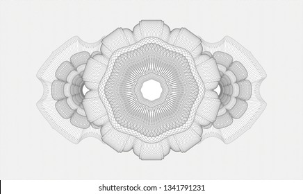 Grey money style rosette