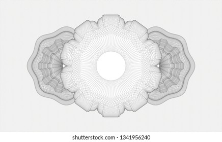 Grey money style rosette