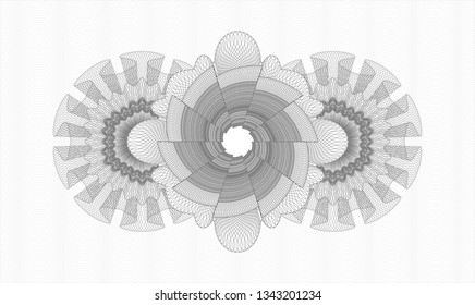 Grey money style rosette