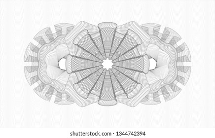 Grey money style rosette