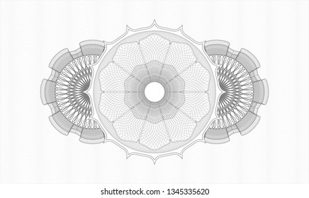 Grey money style rosette