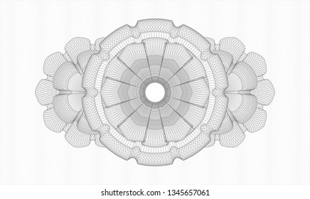 Grey money style rosette