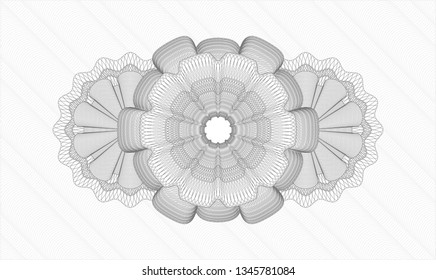 Grey money style rosette