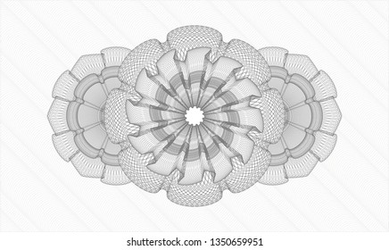 Grey money style rosette